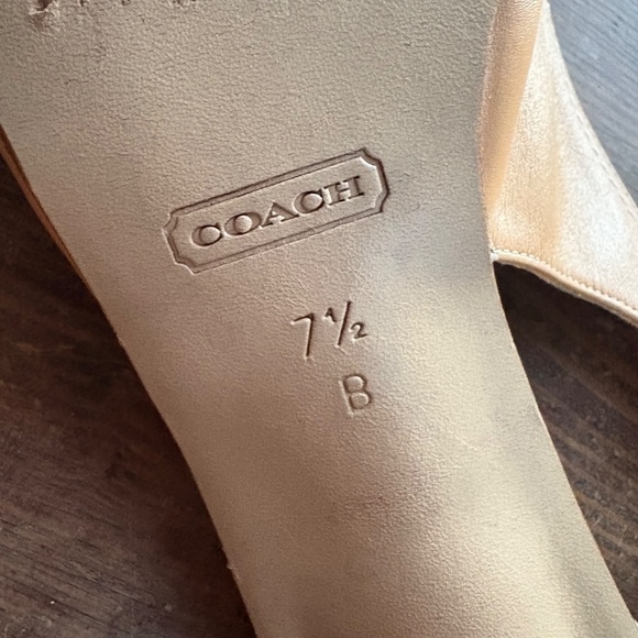 Coach Square Toe Sling Back Sandals - Picture 10 of 11